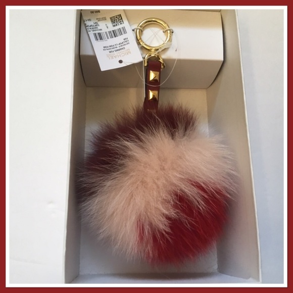 michael kors pom keychain